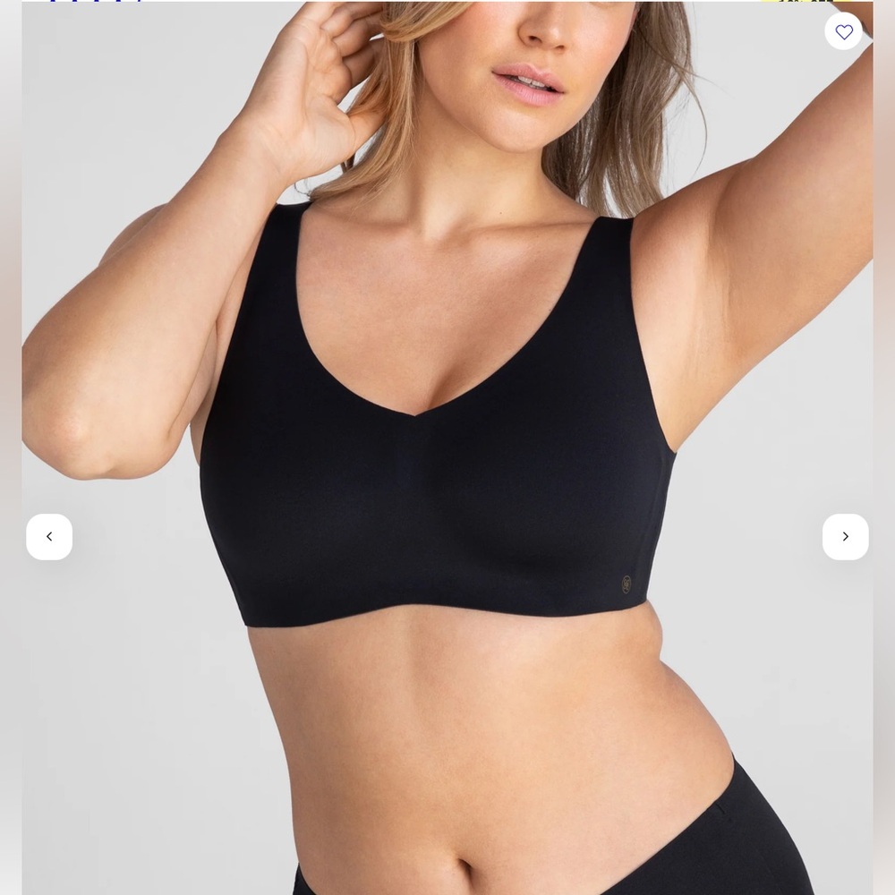 Honeylove SoftForm Pullover Bra Woman Large 38 B/C Black Padded Wireless NEW